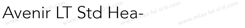 Avenir LT Std Hea字体转换
